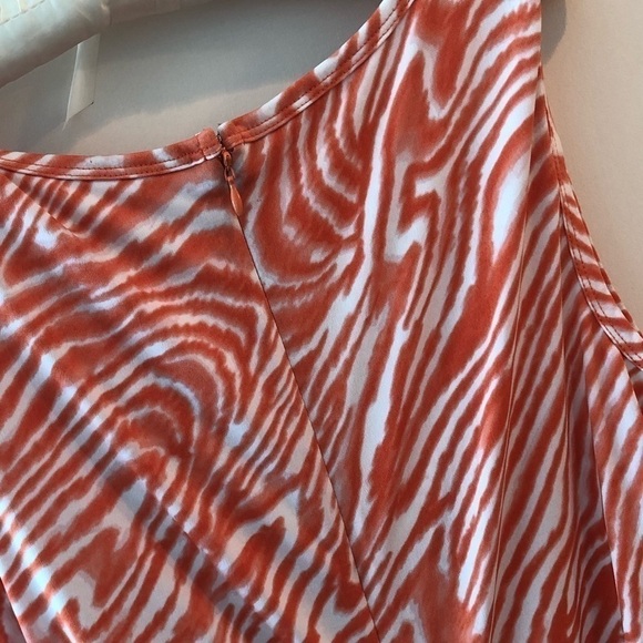 Calvin Klein Women’s Orange Printed Swirl Jumpsuit - Picture 13 of 16